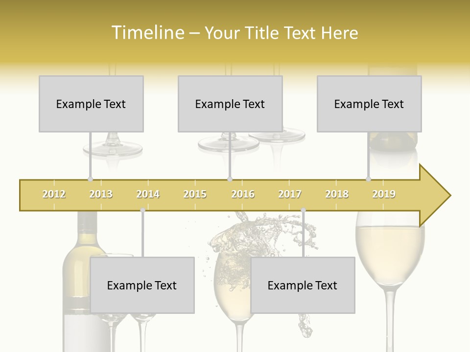 Alcohol Viticulture White Background PowerPoint Template