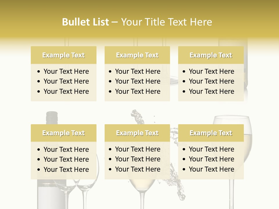 Alcohol Viticulture White Background PowerPoint Template