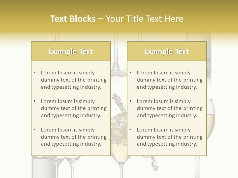 Alcohol Viticulture White Background PowerPoint Template
