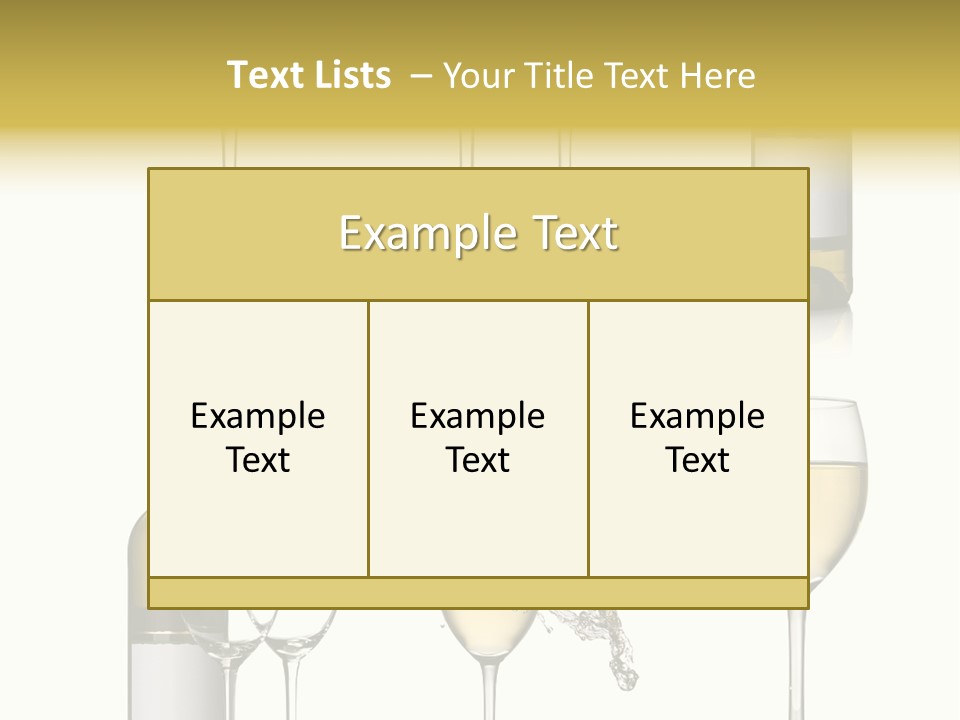 Alcohol Viticulture White Background PowerPoint Template