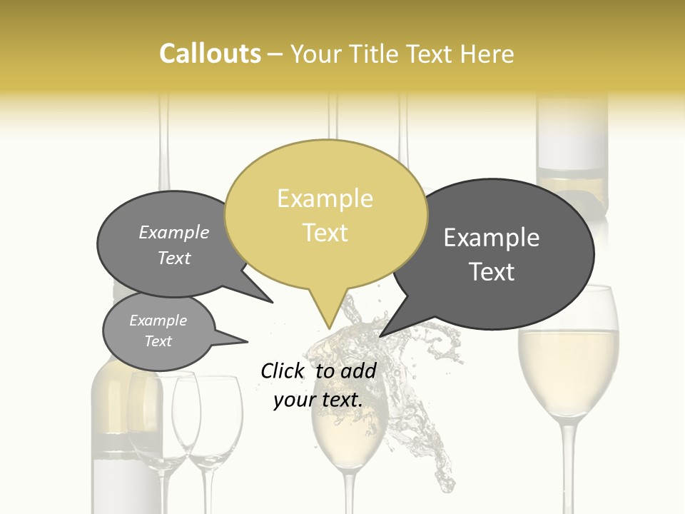 Alcohol Viticulture White Background PowerPoint Template