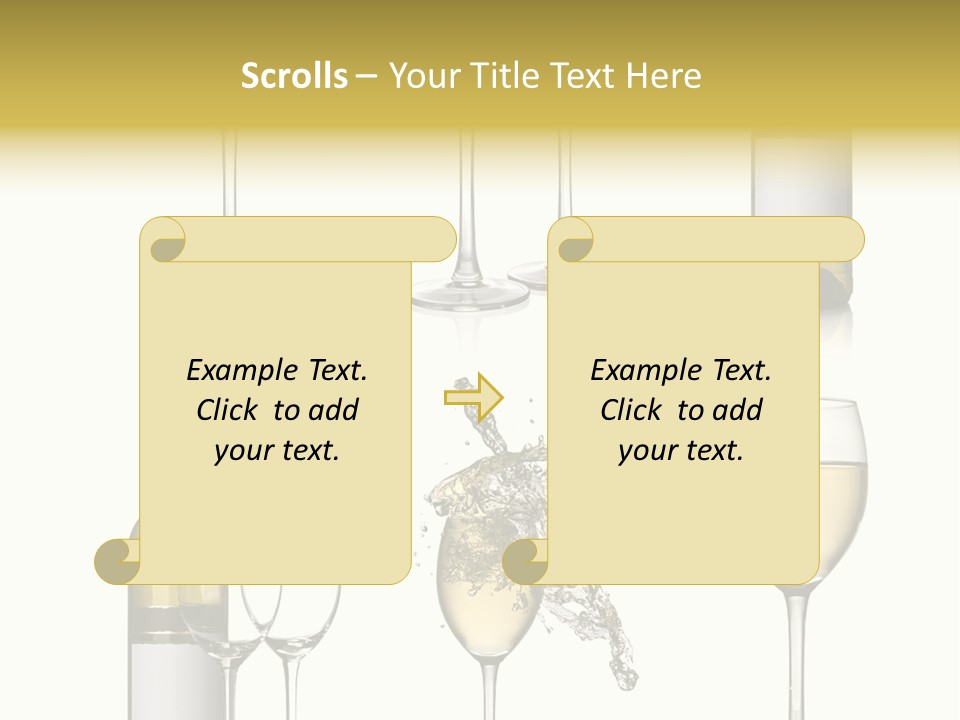 Alcohol Viticulture White Background PowerPoint Template