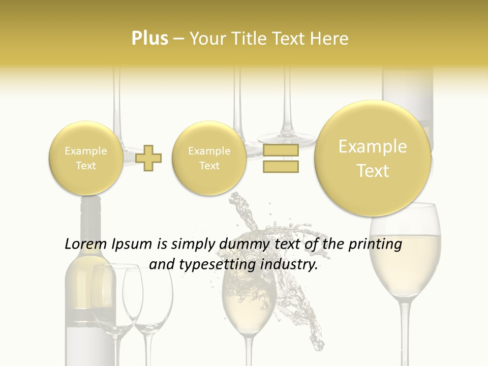Alcohol Viticulture White Background PowerPoint Template