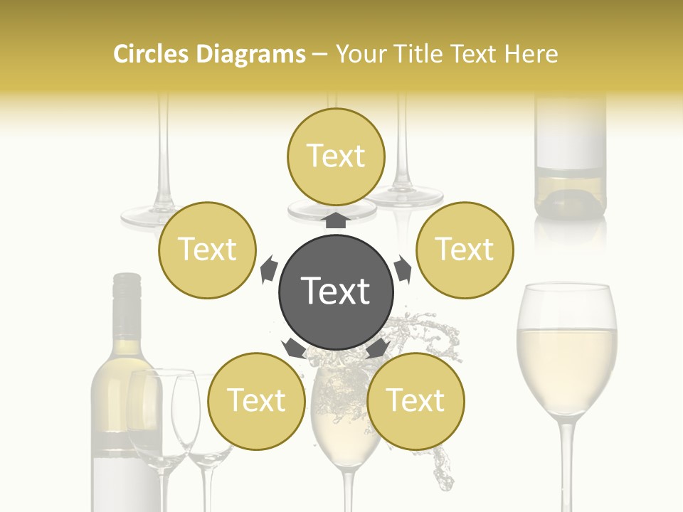 Alcohol Viticulture White Background PowerPoint Template