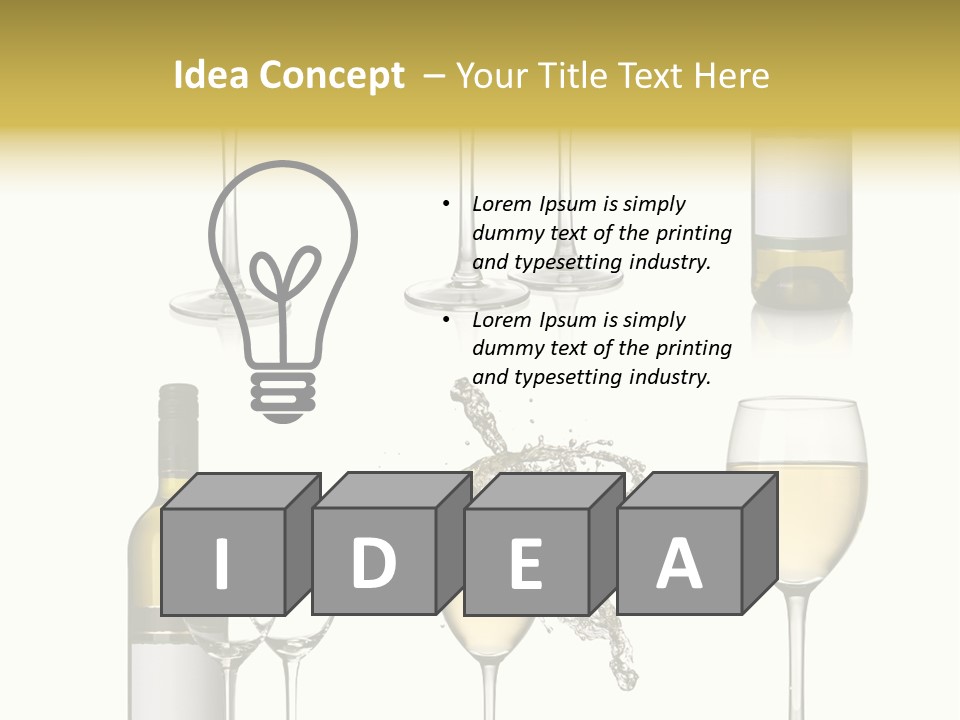 Alcohol Viticulture White Background PowerPoint Template