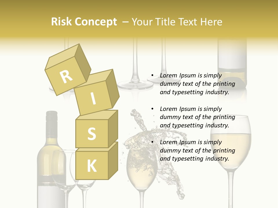 Alcohol Viticulture White Background PowerPoint Template