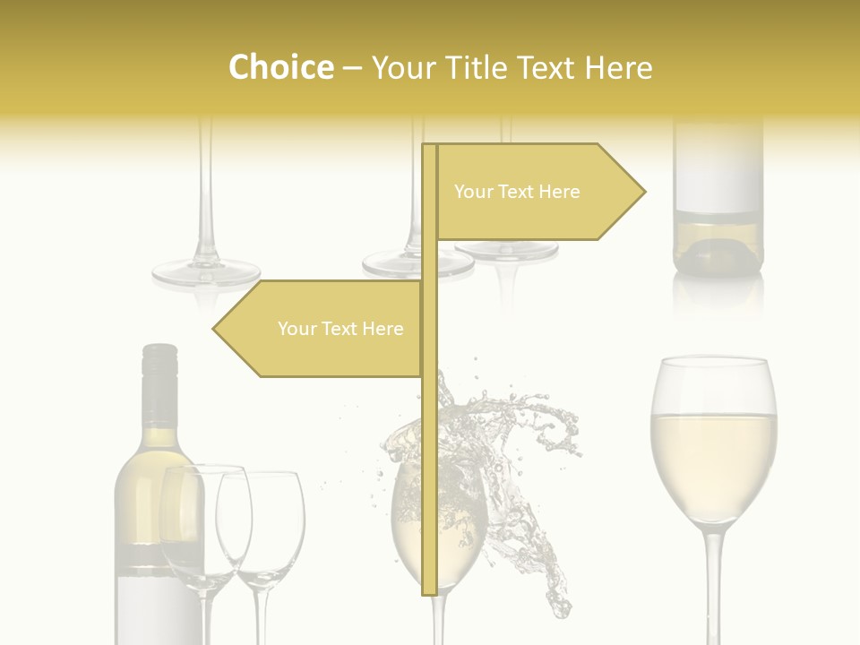 Alcohol Viticulture White Background PowerPoint Template