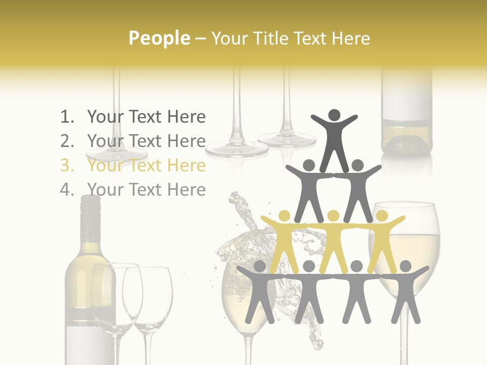 Alcohol Viticulture White Background PowerPoint Template