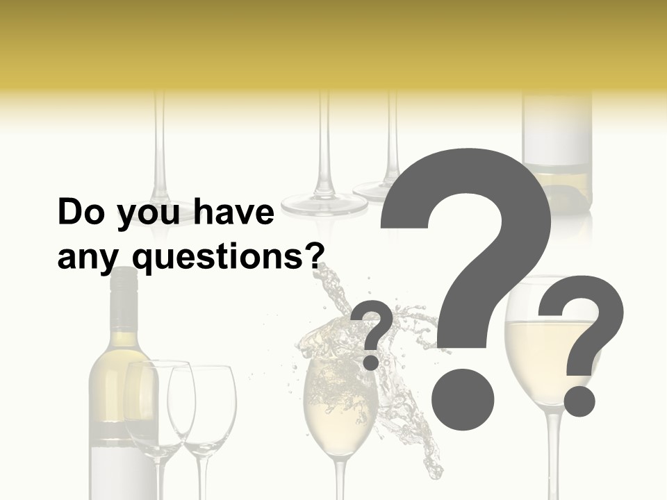 Alcohol Viticulture White Background PowerPoint Template