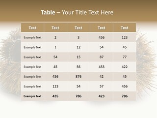 White Healthy Seeds PowerPoint Template