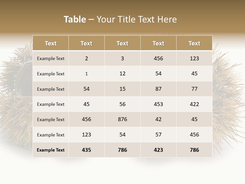 White Healthy Seeds PowerPoint Template