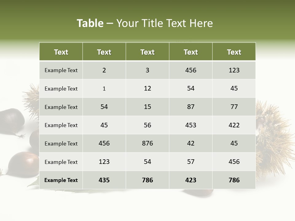 Chestnut White Agriculture PowerPoint Template