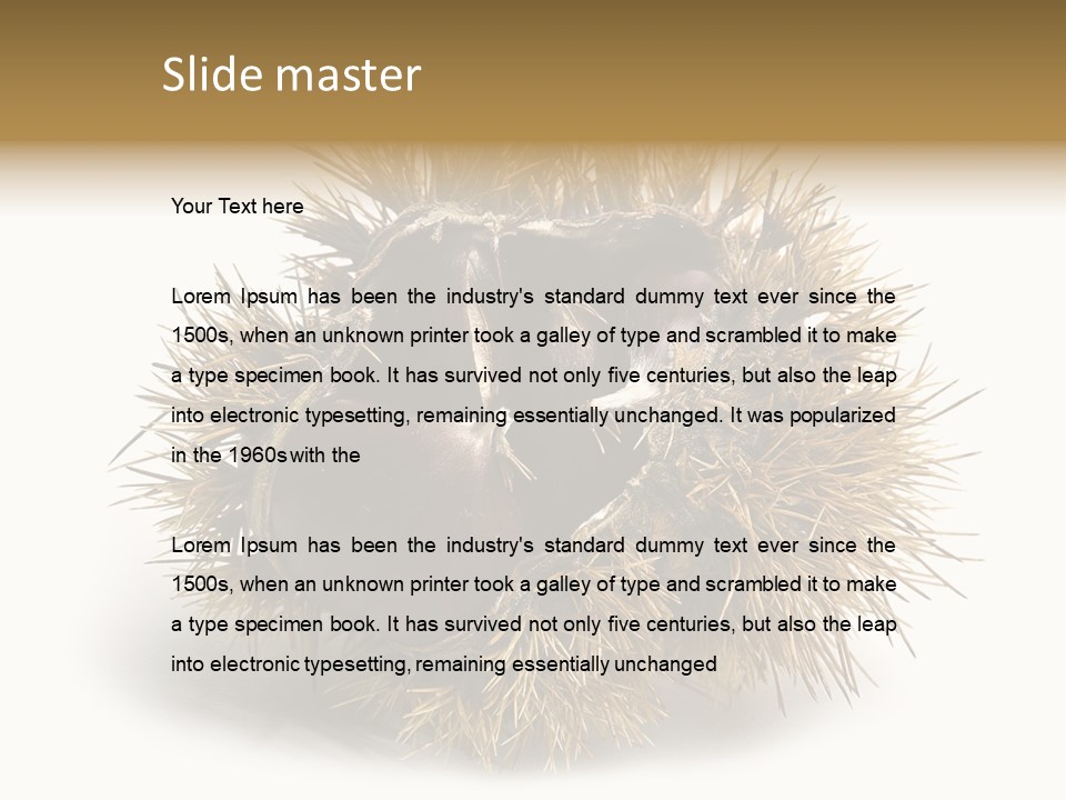 Leaf Edible Spiny PowerPoint Template