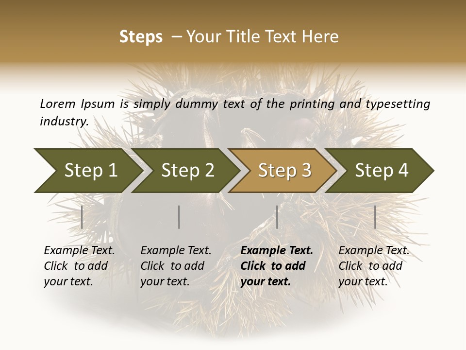 Leaf Edible Spiny PowerPoint Template