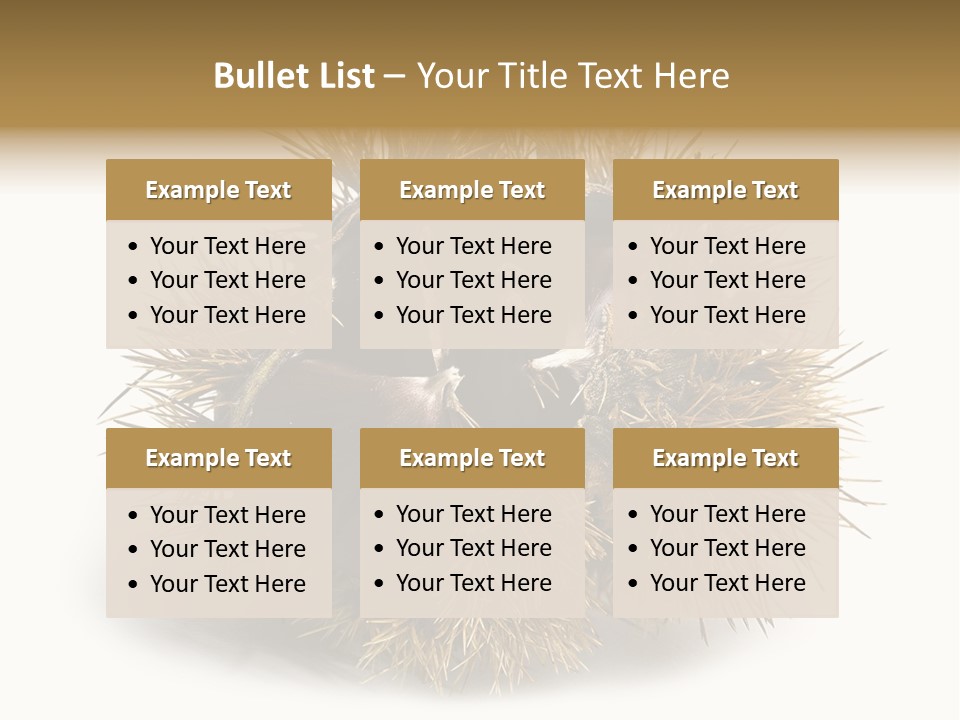 Leaf Edible Spiny PowerPoint Template