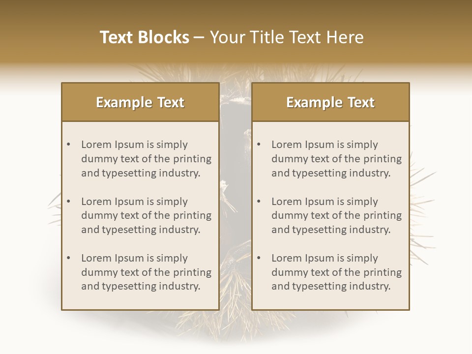 Leaf Edible Spiny PowerPoint Template