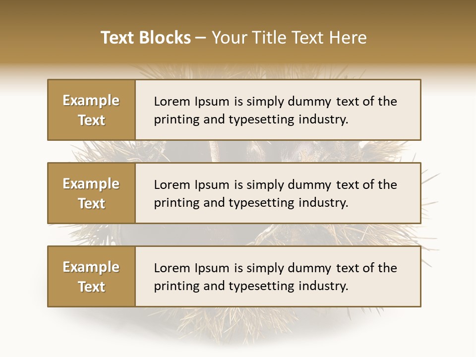 Leaf Edible Spiny PowerPoint Template