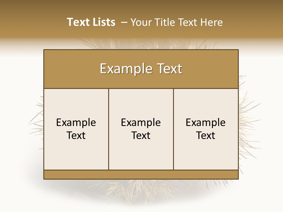Leaf Edible Spiny PowerPoint Template