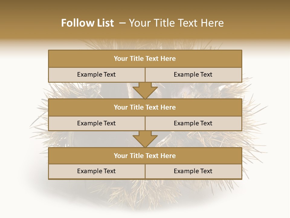 Leaf Edible Spiny PowerPoint Template