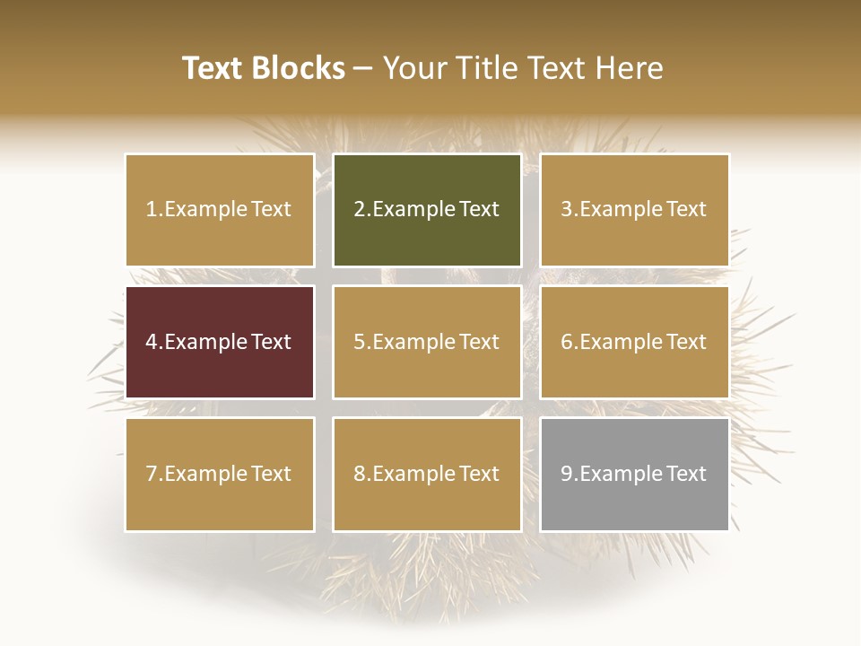 Leaf Edible Spiny PowerPoint Template