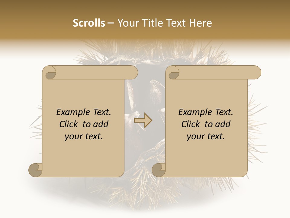 Leaf Edible Spiny PowerPoint Template