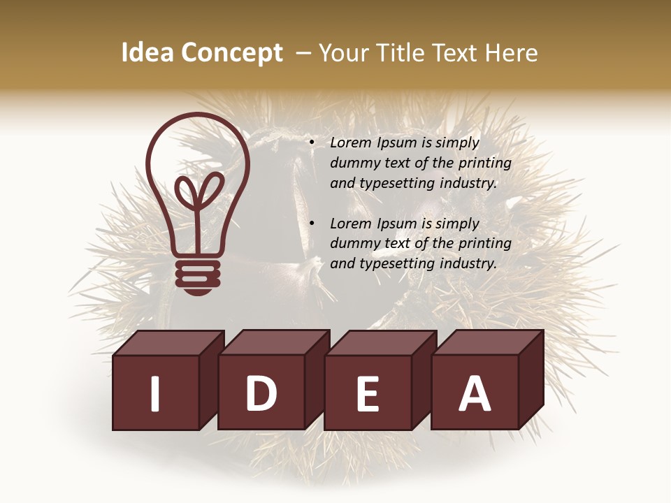 Leaf Edible Spiny PowerPoint Template