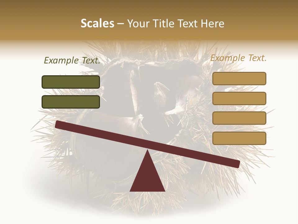 Leaf Edible Spiny PowerPoint Template