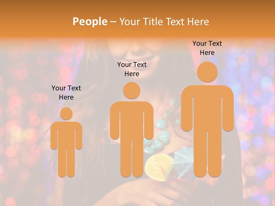 People Positive Wine PowerPoint Template