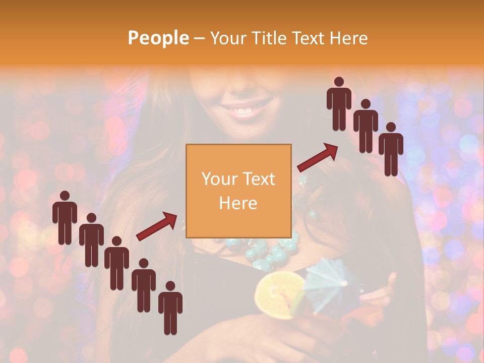 People Positive Wine PowerPoint Template