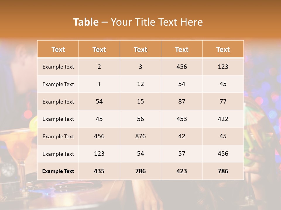 Beautiful Nightclub Friends PowerPoint Template