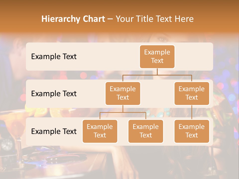 Beautiful Nightclub Friends PowerPoint Template