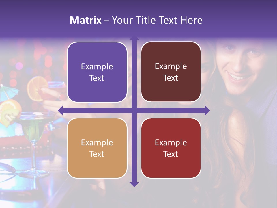 Foreground Attractive Woman PowerPoint Template