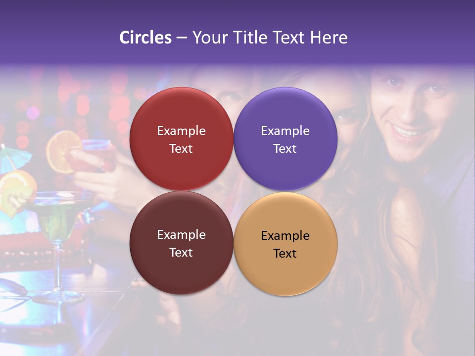 Foreground Attractive Woman PowerPoint Template