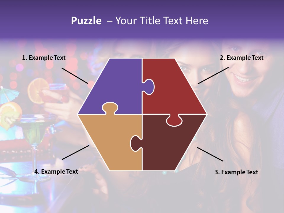 Foreground Attractive Woman PowerPoint Template