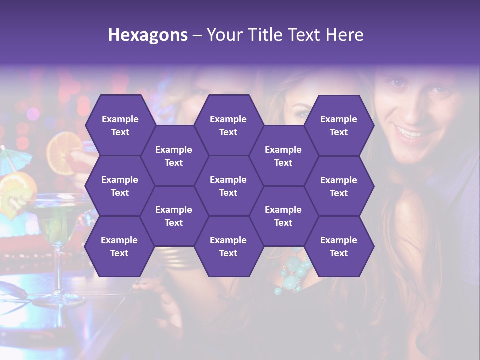 Foreground Attractive Woman PowerPoint Template