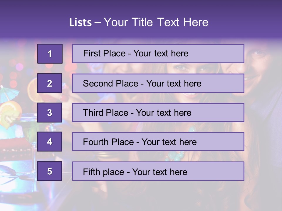 Foreground Attractive Woman PowerPoint Template