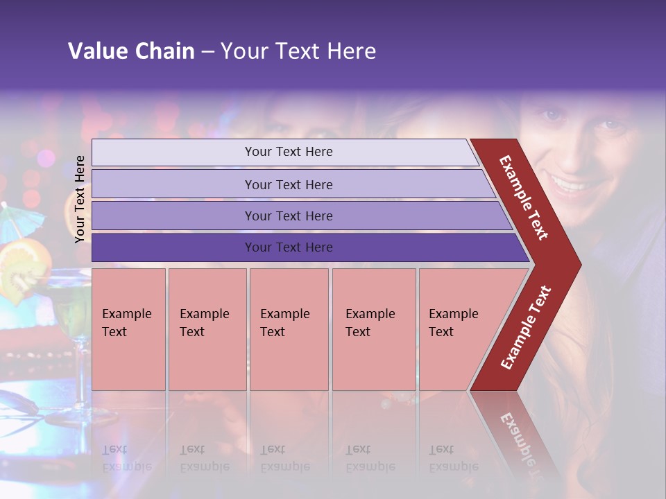 Foreground Attractive Woman PowerPoint Template