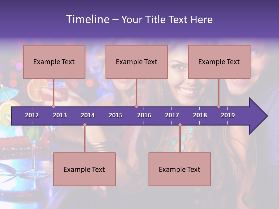 Foreground Attractive Woman PowerPoint Template