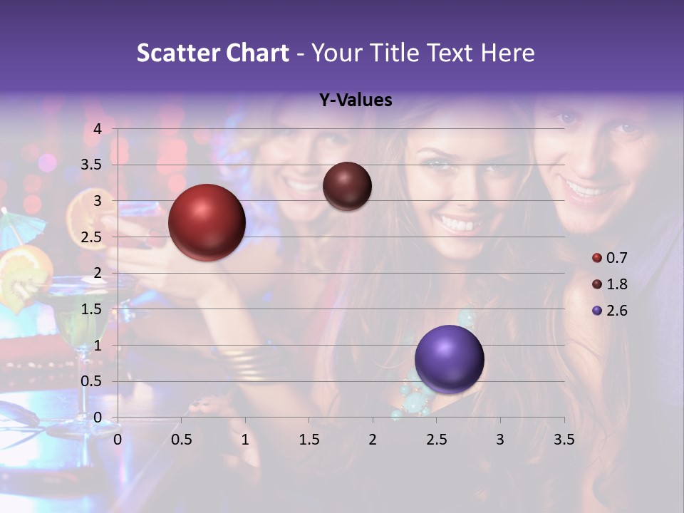 Foreground Attractive Woman PowerPoint Template