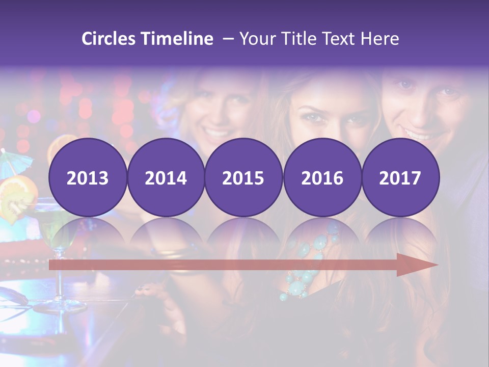 Foreground Attractive Woman PowerPoint Template