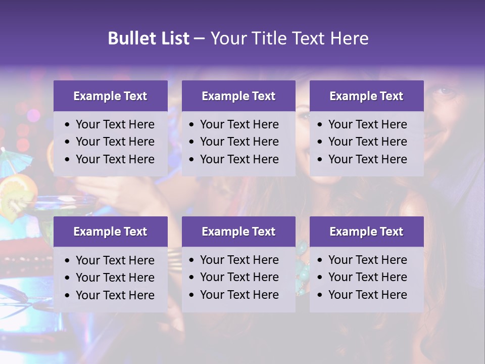 Foreground Attractive Woman PowerPoint Template