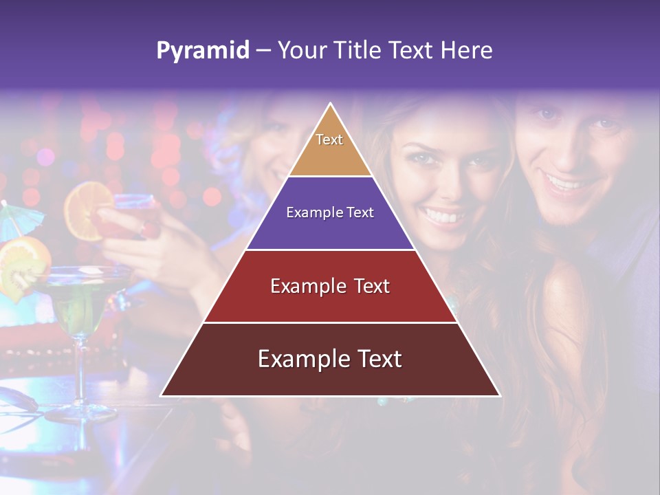 Foreground Attractive Woman PowerPoint Template