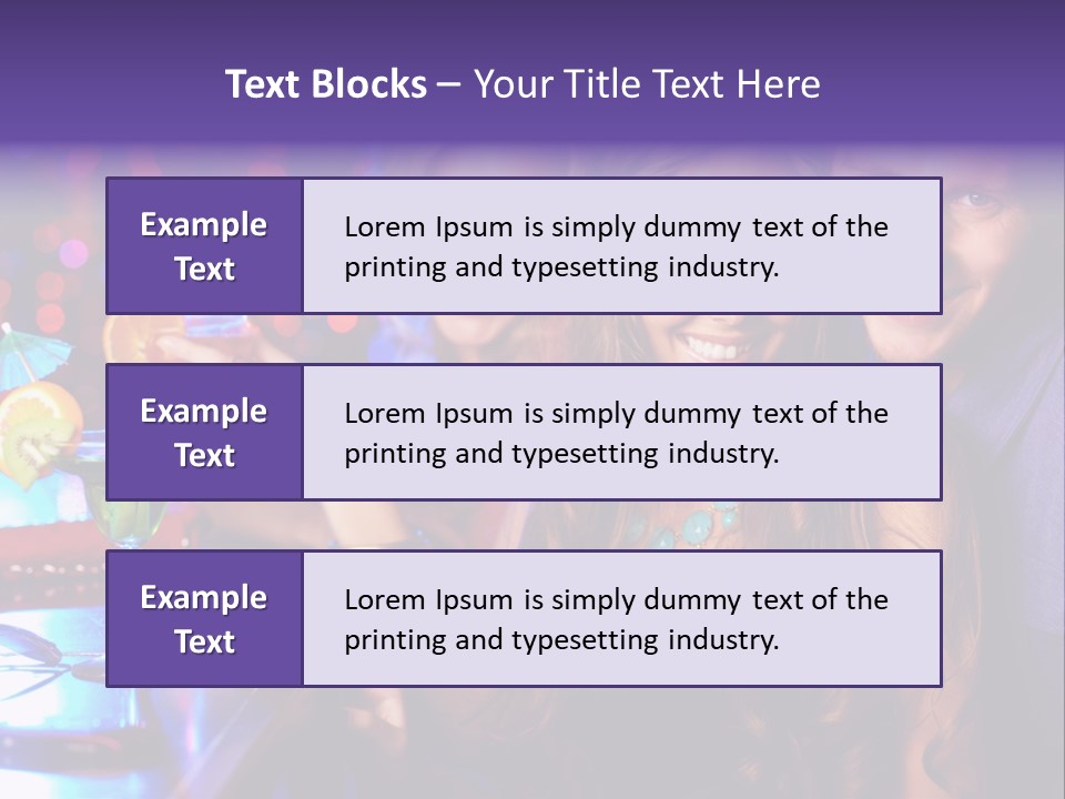 Foreground Attractive Woman PowerPoint Template