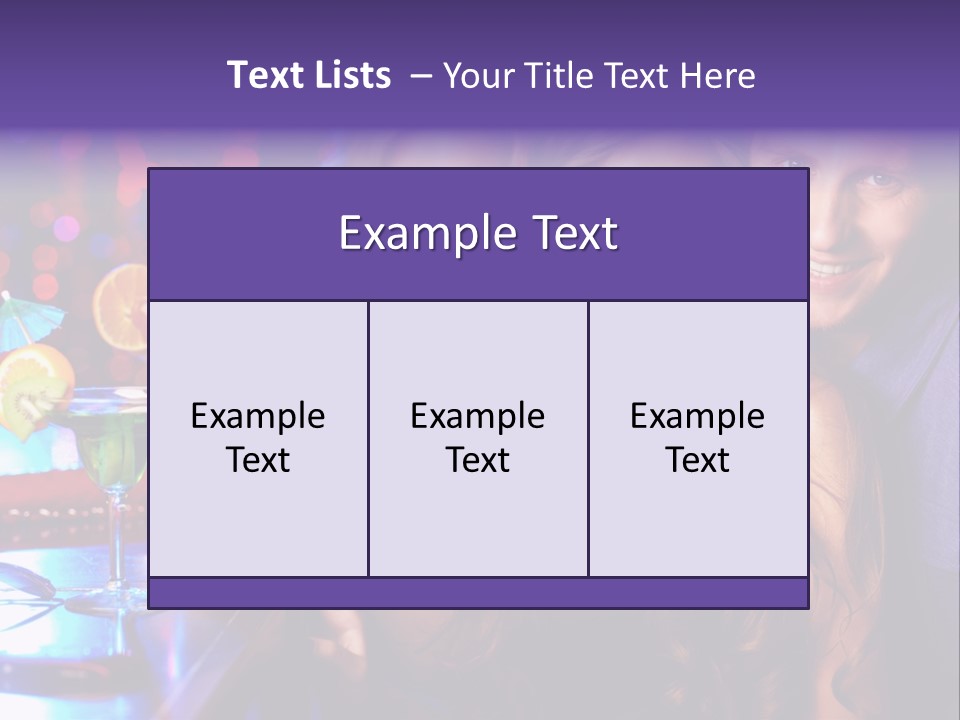 Foreground Attractive Woman PowerPoint Template