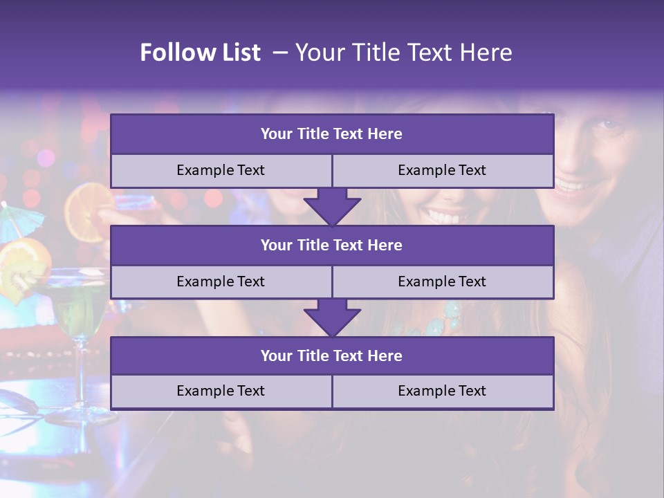 Foreground Attractive Woman PowerPoint Template