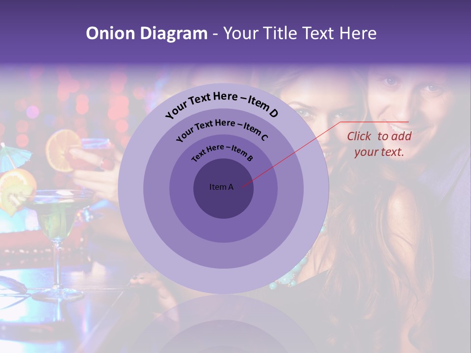 Foreground Attractive Woman PowerPoint Template