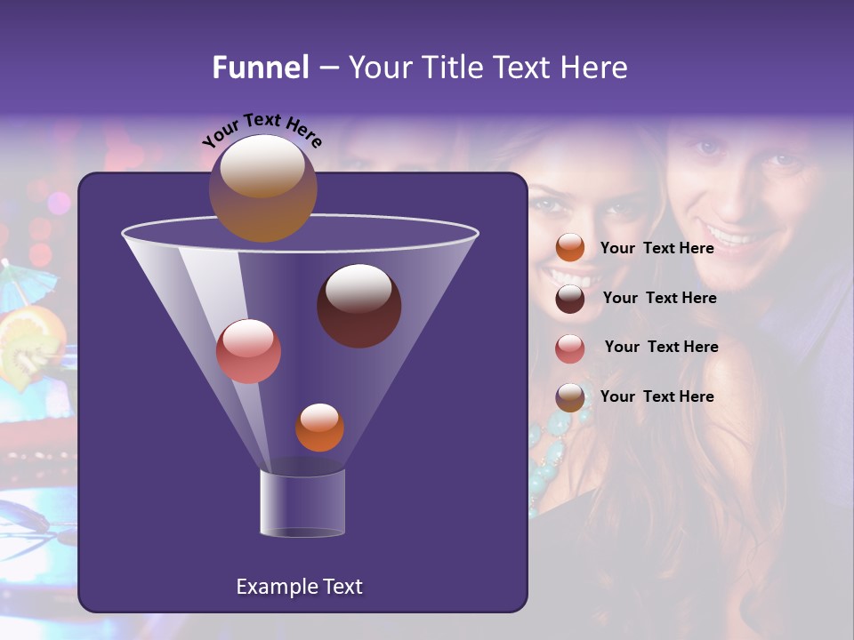 Foreground Attractive Woman PowerPoint Template