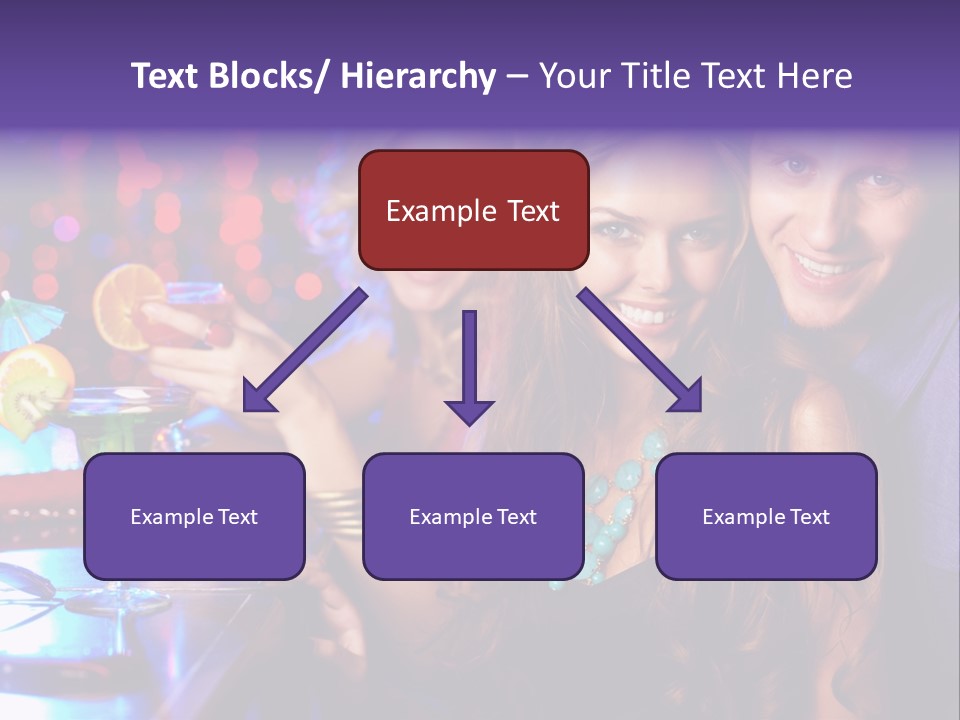 Foreground Attractive Woman PowerPoint Template