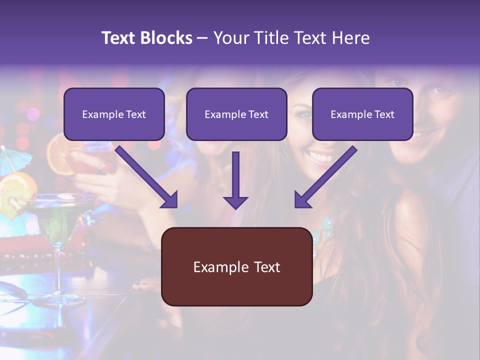 Foreground Attractive Woman PowerPoint Template