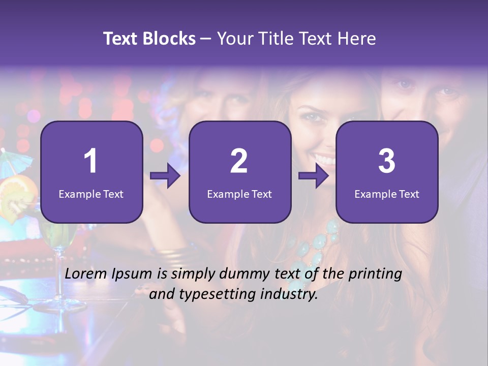 Foreground Attractive Woman PowerPoint Template